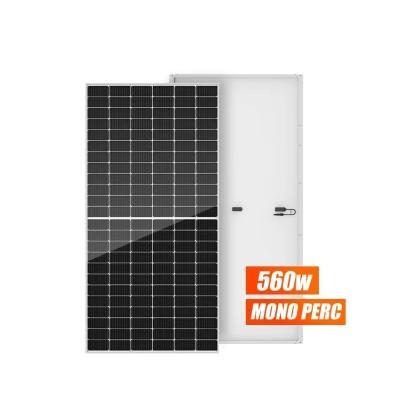 China Modulo monocristalino de painel solar de meia célula de 550W e para sistema de energia solar à venda