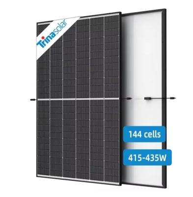 China 415w 420w 425w 430w 435w Halbzell-Schwarzrahmen-Solarpanel mit IP 68-Kennungsbox zu verkaufen