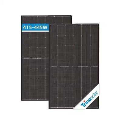 China 415w-445w N-Type Monocrystalline Silicon Solar Panel Module with High Transmission Glass for sale