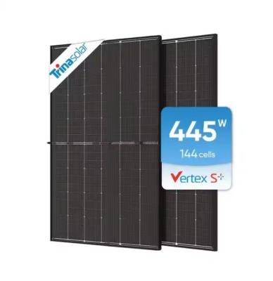 China N Type Topcon Solar Cell Vertex S 415W 420W 425W 430W 435W 440W 445W Black Solar Panels for sale