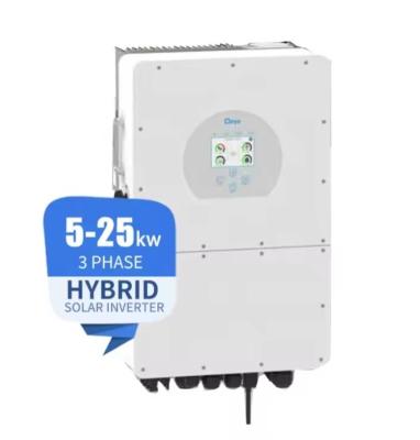 China Invertidor de alta tensión para el hogar y el comercio Deye 12KW 2MPPT Invertidor híbrido de tres fases en venta