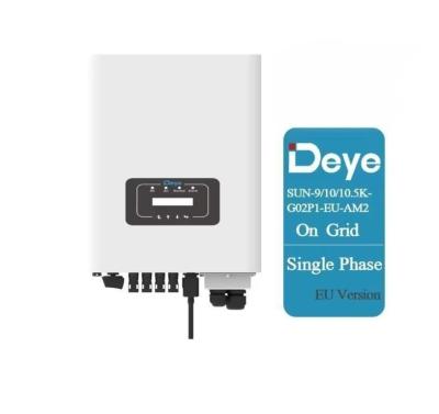 Κίνα 10.5Kw Deye Inverter με ανιχνευτές 2Mpp και εύρος θερμοκρασίας λειτουργίας από -25 έως 60C προς πώληση