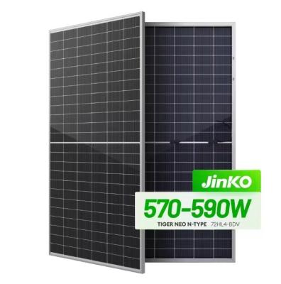 China 570W-590W Bifacial Dual Glass Monocrystalline Halbzellmodul für Solarenergiesysteme zu verkaufen