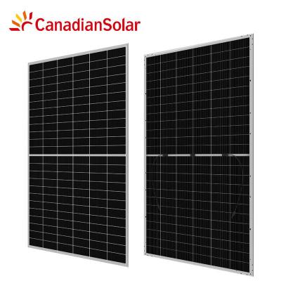 China Monokristallijn siliciumcellen 144 cellen dubbelglas bifaciaal PV-paneel CanadianSolar Te koop