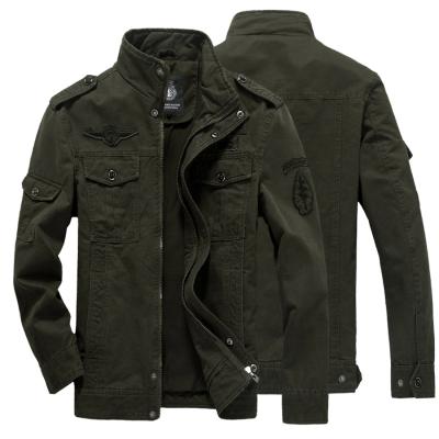 China Sustainable Whole Sale Bomber Air Force Jackets For Men Roll Up Breaker Warm Winter Coat for sale