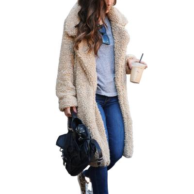 China 2021 New Design Anti-wrinkle Women Fur Coats Long Winter Warm Coat For Women Jacket And Coats for sale