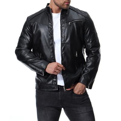 China Wholesale Price Mens Biker Leather Jacket Reversible Wear Resistant Leather Jackets For Men Leather Trim Cheap Leather Jackets For Men In Pakistan for sale