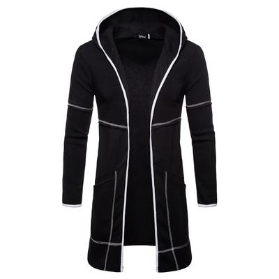 China QUICK DRY Autumn Winter Solid Color Men's Long Sleeve Hooded Coat Jacket Men's Winter Coat for sale