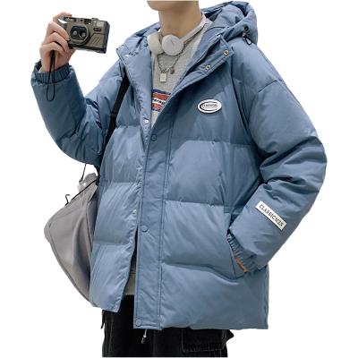 China 2021 Men's Jacket Solid Color Loose Hood Mens Puffer Coat Breathable High Quality Bread Clothes Stylish And Warm Bubble Coat Men for sale