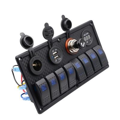 China China Factory Flame Retardant 3.1A Dual USB Charger ABS Carling Rocker Switch Waterproof Panel Mount For Marine for sale