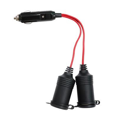 China QC3.0 12V 24 Volt Cigarette Extension Cord Lighter DC Power Socket 12 For Car for sale