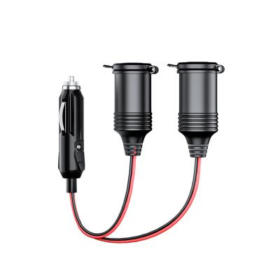 China QC3.0 12V Car Cigarette Lighter DC Power Plug 2 Way Adapter Plug for sale