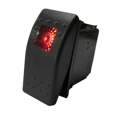 China New Design Imported Universal Navy 5 Pins Rocker Switch ON - OFF With Led Lights for sale