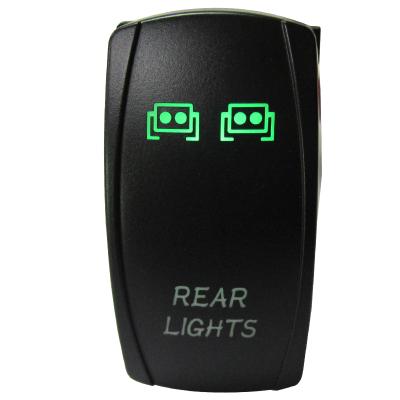 China ON-OFF.ON-OFF- LE 2018 environmental green led light bar ABS on-off and on-off rocker switch with CE certification for sale