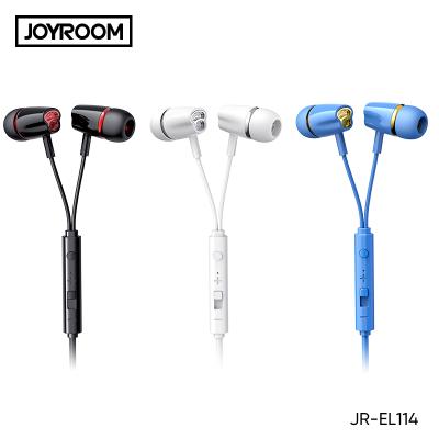 China Hot Selling Universal Joyroom JR-EL114 In-ear Mobile Earphone Wired Earphone With Mic for sale