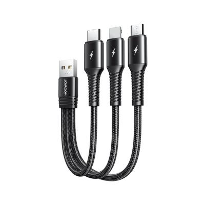 China Camera joyroom usb short 3in1 fast cable charging 3in1 usb cable for sale