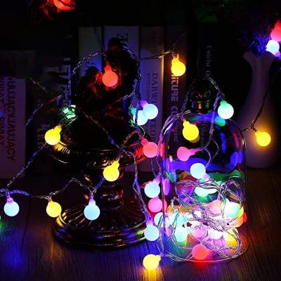 China Trendecor Wire+LED+plastic Copper Plastic Ball Fairy Lights For Christmas Decoration LED Crystal String Lights Ball For Christmas Waterproof Wedding for sale