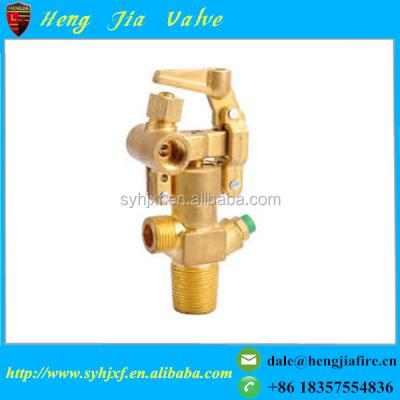 China 45kg Co2 Fire Extinguisher Valve / Brass Co2 Gas Cylinder Valve Uses On Boat HJ03-038-00 for sale