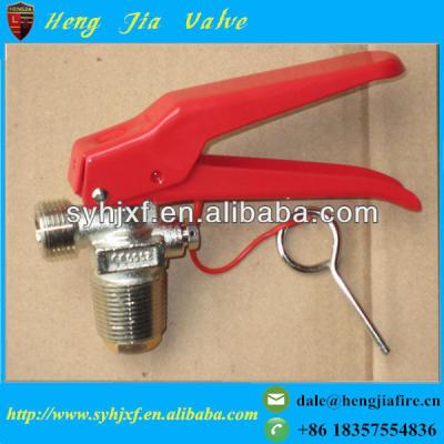 China Brass Handle PZ 27.8 CO2 Fire Extinguisher Trolley Type Valve for sale