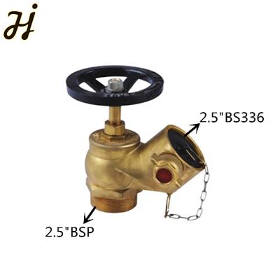 China General Hot Selling 2.5 Inch Oblique Brass Landing Valve Light for sale