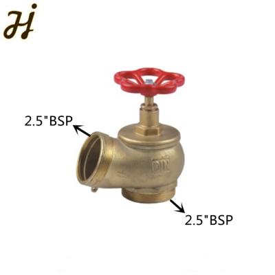 China General Hot Selling 2.5 Inch Oblique Brass Landing Valve Light for sale