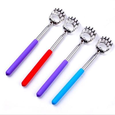 China Portable Bear Claw Type Back Scratcher With Comfortable Cushion Grip Handle Scratchers Stainless Steel Health Supplies Convenient for sale