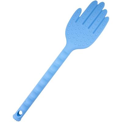 China Multifunctional Portable Rubber Silicone Hand Palm Shape Pat Healthy Care Massage Meridian Pulled Hammer For Body Neck Back Shoulder for sale