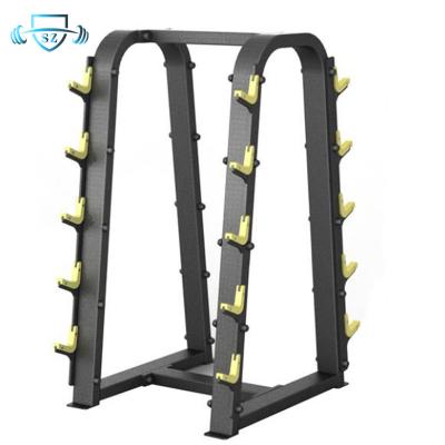 China Factory direct commercial supply 10 pieces steel barbell rack rack for fitness gym storage for sale