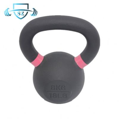 China Universal Handle Cast Iron Kettlebell Powder Coated for sale