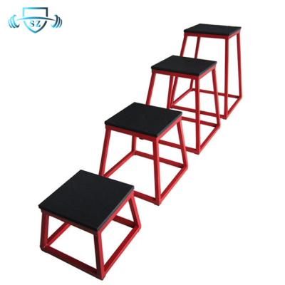 China Bodybuilding Fitness Gym Equipment Power Training Adjustable Steel Plyometric Jump Box For Fitness for sale