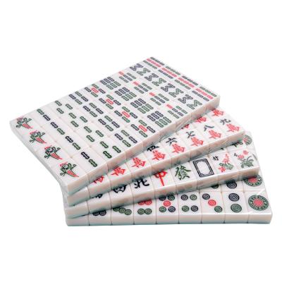 China Mahjong regular color custom melamine material personalized mini travel set branded mahjong for sale