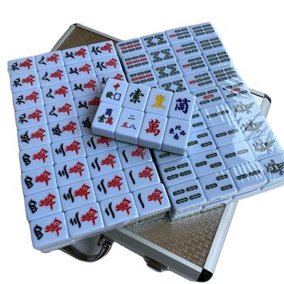 China Regular Mahjong Melamine Material Customize 44mm Automatic Tiles Vietnamese Mahjong Set for sale