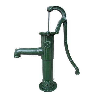 China Cast Iron Factory Pirce Green Color Garden Hand Pump Hot Selling German Manual Hand Pump For Garden Irrigation for sale