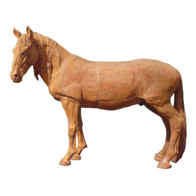 China Europe factory direct cast animal life size animal cast iron horse for sale