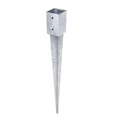 China Hot Selling Steel Bodenhulse Einschlagbodenhulse Einschlaghulse Pfostentrager Hot Galvanized Ground Socket For Woden Fence Post for sale