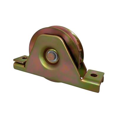 China Sustainable High Quality Sliding Door Wheels With Welded Support Double Bearing With Inner Bracket for sale