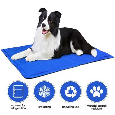 China Viable Cool Pad Dog Cooling Pad Gel Sponge Gel Bed Cushion Pet Cooling Pad for sale