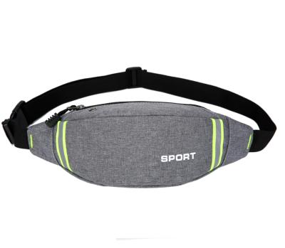 China Logo Outdoor Sport Canvas Waist Bag Custom Travel Anti-theft Cool Free Space Fanny Pack For Man for sale