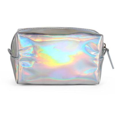 China Custom Holographic Makeup Bag Waterproof Portable Cosmetic Bag Wallet Bag Travel Purse Zipper Zipper Makeup Bag for sale