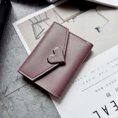 China Fashionable Promotional Short Style PU Coin Ladies Waterproof Pinch Zipper Durable Women Leather Wallet for sale