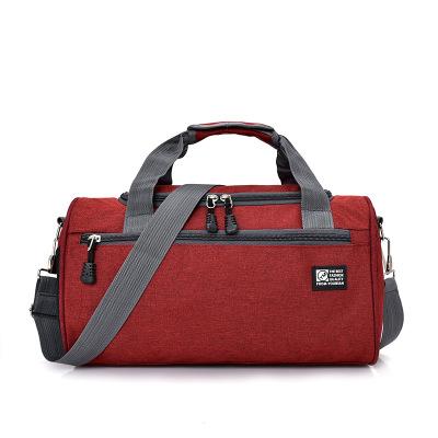 China Large Capacity Preppy Gym Style Travel Dry And Wet Duffel Bag Pure Sports Package Divider Fitness Bag for sale