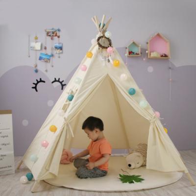 China Toy Cotton Canvas Inflatable Teepee Circus Kids Tent Toys For Girls / Boys for sale