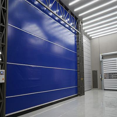 China Flexible Gewebe-Hangar-Staplungstüren 3000x3000mm für Cleanroom zu verkaufen