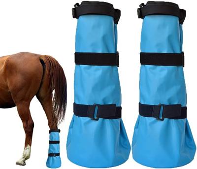 China Horse Soaker Bag Boot Equine Soaking Hooves Care Treatment Bucket Soaker Bag with EVA Pad and 2 Elastic SDEQS28 for sale