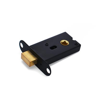 China Exterior Deadbolt Lock Rectangle Shape Lock Body Black Door Deadbolt for sale