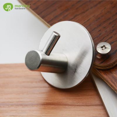 China Sustainable High Quality Round Stainless Steel Wall Mount Coat Robe Hook for sale