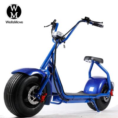 China Bluetooth speaker +led lights OEM factory 60v 1500w scooser chopper citycoco electric scooter for sale