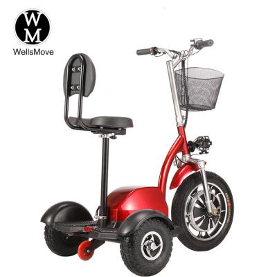 China Forwarder/backwarder Adjust WELLSMOVE 3 Wheel Foldable Full Punch Electric Mobility Scooter for sale