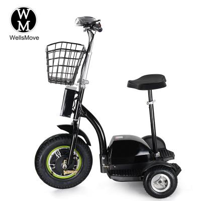 China New Design Unisex Electric Scooter 350W Motor Mobility Tricycle Scooter for sale