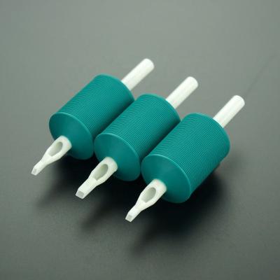 China Permanent 30mm Tattoo Professional Flat Grip Disposable Tattoo Tube for sale